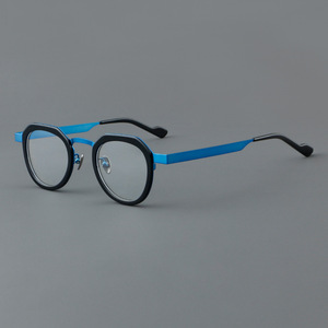 5808 hợp kim thời trang Acetate hợp thời trang nhỏ vòng Kính mắt khung handmade người đàn ông phụ nữ retro kính cổ điển khung - Product Image 3