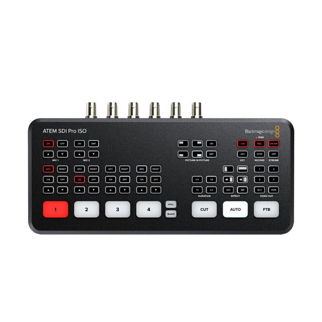 BMD Blackmagic Design for ATEM SDI Pro ISO Extreme ISQ 3G-SDI Media Live Video Switcher