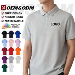 Camisas Polo de Lujo para <span class=keywords><strong>Hombre</strong></span>, al por Mayor, en <span class=keywords><strong>Oferta</strong></span>, Lisas, Transpirables, para Verano, de <span class=keywords><strong>Marca</strong></span>, para Deportes y Negocios - Product Image 1