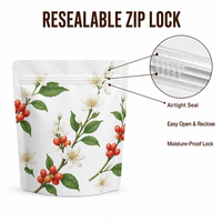 Sachets Doypack Personnalisables avec Logo, Fermeture Zip Refermable, 3 Couches, Certifiés GRS, pour Emballage Alimentaire 250g/500g/1kg