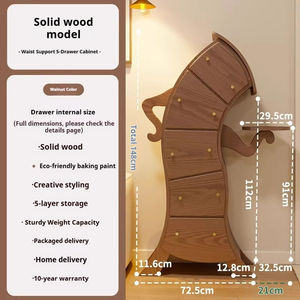 ตู้เก็บของไม้เนื้อแข็งทรงกระบอก รุ่น Winter Wood <span class=keywords><strong>Akimbo</strong></span>  รักษ์โลก ความจุขนาดใหญ่ เหมาะสำหรับห้องนอนและห้องนั่งเล่น ดีไซน์แบบตู้เก็บของบาร์ในบ้าน - Product Image 2