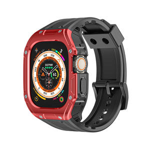 Sport TPU <b>Watch</b> Straps with Bumper PC <b>Case</b> for Apple <b>Watch</b> Ultra 49mm for Women Men Breathable Soft <b>Watch</b> Band - Product Image 1