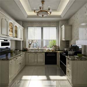 Armoires de cuisine modernes en contreplaqué modulaire, évier, charnières, glissières de tiroir, robinet - Solution de cuisine complète personnalisable, prête à assembler - Product Image 3