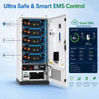 Batterie lithium haute tension à refroidissement liquide BESS 832V 166.4V 314Ah 261kWh 100kW 125kW avec armoire d'onduleur hybride et stockage CE