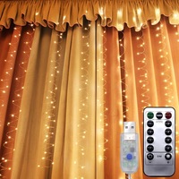 Personnalisable Ip67 Rideau Lumineux Newish Twinkle Fairy Coloré Décoratif Guirlande Rideau Led Lumières