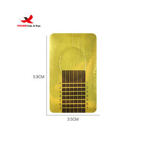 Promoción Nuevo Producto Dispensador de Moldes para Uñas XXL, Logotipo Personalizado OEM, Bandeja de Papel para Arte de Uñas de Aluminio Dorado Económico, 100 Moldes para Uñas - Product Image 3
