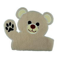 Écusson en tissu de broderie de grande taille de dessin animé de logo personnalisé vêtements patchs en chenille pour vêtements