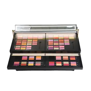 Hot Sale beliebte benutzer definierte Lidschatten Lippenstift stehen Augenbrauen Display kosmetische Theke Tisch stehen freistehend