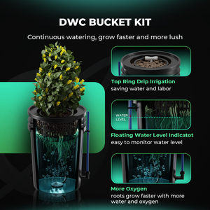 Kit de système de culture hydroponique d'intérieur Mars Hydro 5 gallons DWC avec 2 seaux - Product Image 2