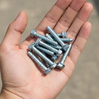 Carbon Steel Self-Tapping Concrete Screws M6-M12 Hex Flange Anchor Bolts Expansion Fasteners for Construction