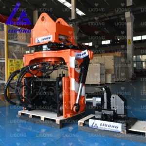 NEW Design Hydraulic Sheet <strong>Pile</strong> <strong>Driver</strong> Vibro Hammer Tilting Forward 90 Degrees <strong>Pile</strong> <strong>Driver</strong> For SY215 <strong>PC200</strong> PC220 Excavator - Product Image 5