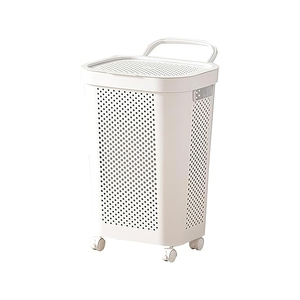 Panier de rangement pour linge sale, grande capacité, en plastique coloré, taille moyenne, produit ménager très vendu - Product Image 1