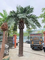 Palmier artificiel décoratif haut pour extérieur, mariage, piscine, ornement végétal
