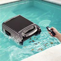 Deux options de charge, forte puissance de nettoyage, robot nettoyeur de piscine solaire intelligent, moteurs jumeaux résistants au chlore salin, automatique