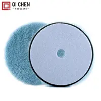 Made in China Polier pad Korea Auto pflege 6-Zoll blau langes Nickerchen 100% Lamm wolle Polier pads Woll poliers cheibe