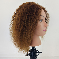 Tête de mannequin d'entraînement pour coiffure, modèle économique, 100% cheveux humains, en stock