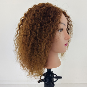 Cabeza <span class=keywords><strong>de</strong></span> Maniquí Económica para Prácticas <span class=keywords><strong>de</strong></span> Peluquería, con Cabello 100% Humano Real, Muñeco <span class=keywords><strong>de</strong></span> Entrenamiento en Stock - Product Image 4