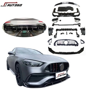 Kit de carrosserie de rénovation automatique pour <span class=keywords><strong>mercedes</strong></span>-benz W206 classe C C260 C300 <span class=keywords><strong>C400</strong></span> 2022 2023 mise à niveau vers AMG GT C63 b-brabby style - Product Image 1