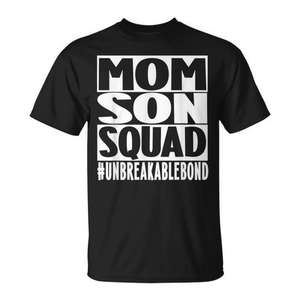 <b>Mom</b> <b>Son</b> Squad T-Shirt Unbreakable Bond Family Shirt - Product Image 1