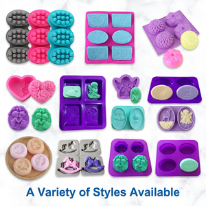 Moule à Savon en Silicone Professionnel Sans BPA, Facile à Nettoyer, Multi-Cavités, Forme Fleur, Qualité Alimentaire, pour la Fabrication de Savon et la Pâtisserie DIY - Product Image 5