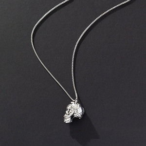 Collier avec pendentif en forme de crâne de serpent, bijoux tibétains en argent pour hommes, style Hip Hop Rock, XL 00035 - Product Image 3