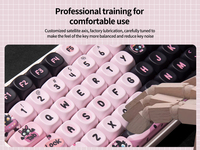 Teclado Mecánico ZORNHER ZH100 Little Devil Blanco, Inalámbrico, Tri-Modo, RGB, PBT, Nuevo, Ergonómico para Oficina, Personalizable, con Teclas Bonitas