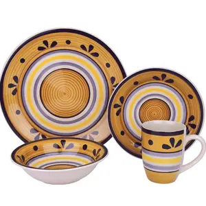 Cheap dinnerware set hot ceramic nordic plate set bone china porcelain flora oriental dinnerware