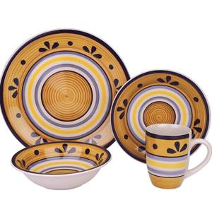 Juego de Vajilla Económico, Juego de Platos Nórdicos de Cerámica Caliente, Vajilla de Porcelana de Hueso, Vajilla de Cocina Flora - Product Image 1