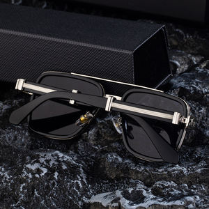 Partagás, venta al por mayor, moda, diseñador de moda, logotipo personalizado, Metal, doble puente cuadrado UV400, gafas de sol, gafas de sol para hombre - Product Image 4