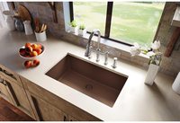 Évier de cuisine moderne à une cuvette en pierre composite granit blanc Cuvette unique sous plan évier de cuisine de salle de bain Lavage de comptoir en quartz