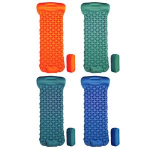 Colchoneta de dormir para acampar inflable de TPU ultraligera y compacta con bomba de pie incorporada, colchón de aire impermeable, colchoneta para dormir - Product Image 3