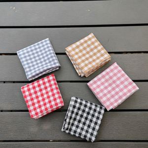Minimalist Cotton Checkered Napkin <b>Kitchen</b> Food Photography Backdrop <b>Cloth</b> for Home Decoration - Product Image 3