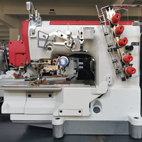 Machine à coudre industrielle à entraînement direct VMA en promotion avec caméra de fil extérieure, machine à point de recouvrement à lit plat pour vêtements
