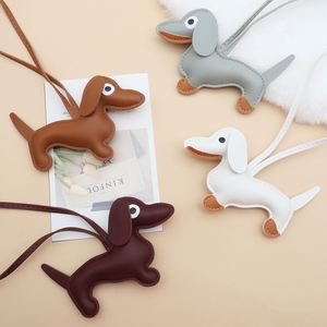 Latest Hot Selling Dachshund Keychain - Cute Sausage Dog Pendant with Rope & PU Leather, Handmade Bag Charm for Pet Lovers - Product Image 3