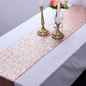 Fodera in lino <span class=keywords><strong>per</strong></span> tovaglia ricamata in pizzo con paillettes scintillanti di lusso <span class=keywords><strong>per</strong></span> gonna da <span class=keywords><strong>tavolo</strong></span> <span class=keywords><strong>per</strong></span> feste di matrimonio <span class=keywords><strong>Runner</strong></span> da <span class=keywords><strong>tavolo</strong></span> <span class=keywords><strong>rotondo</strong></span> in oro rosa - Product Image 5