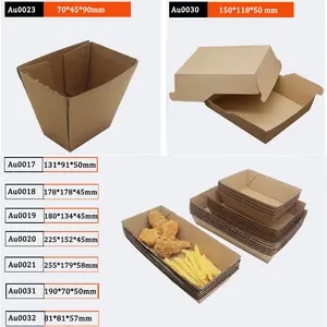 Corrugated Paper Burger Box Custom And Logo Design Food Grade Materials Hamburger Packaging Box