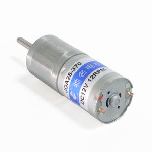 Aismartlink JGA25-370 6V/12V/24V Micro DC Reduction Motor Geräuscharmer Motor mit niedriger Drehzahl 25mm Durchmesser Getriebe motor Lange Welle - Product Image 1