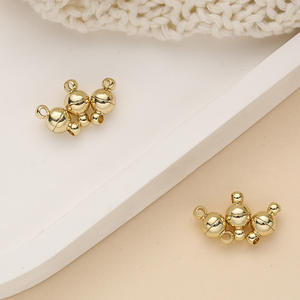 Nueva hebilla magnética de cuentas de Metal chapadas en oro de 14 quilates para pulsera DIY - Product Image 5