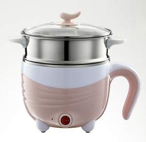 <span class=keywords><strong>Olla</strong></span> Eléctrica Multifuncional de Acero Inoxidable de 1.5L, Hervidor Eléctrico de Doble Capa, Vaporera con Tapa de Vidrio, Inalámbrica, Automática, para el Hogar - Product Image 1