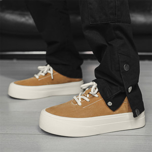 Tendance mode : vente en gros de tongs basses en toile pour hommes, nouvelle collection été, semelles épaisses, pour un usage décontracté, chaussures de skate. - Product Image 4
