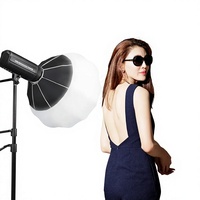 Nouvelle boîte à lumière sphérique pliable KQ65 65cm 26 pouces, diffuseur de flash en forme de boule, monture Bowens, pour photographie et vidéo en studio
