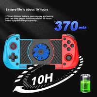 Control de Juego Extensible X3 Nuevo, 2 en 1, con Ventilador de Refrigeración, Motores de Doble Vibración, para Android, iOS, NS, Negro/Azul/Rojo