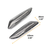 2 pièces de feux latéraux dynamiques à LED, lampe de répéteur de clignotant de voiture pour Alfa Romeo 47typ 156typ 156 Sportwagon typ pour Lancia