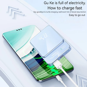 10000mah 15W Smart Wireless banche di potere magnetiche 5000 Mah ricarica rapida caricabatteria portatile per <span class=keywords><strong>smartphone</strong></span> 25W di uscita - Product Image 2