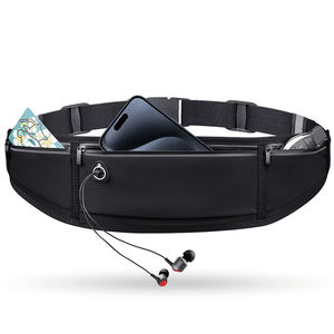 Custom <strong>Running</strong> <strong>Belt</strong> Reflective Waterproof Polyester <strong>Neoprene</strong> Zipper Closure Hiking Cycling Workout Waist Bags Slim Unisex Logo - Product Image 1