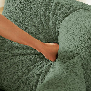 78.7-Inch L-Shape Modern Convertible Sleeper <b>Sofa</b> <b>Bed</b> Set with Chenille Folding Mattress Cylindrical Pillow and Side Pocket - Product Image 5