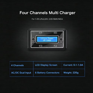 เครื่องชาร์จอัจฉริยะ UP-S4AC กำลังไฟต่ำ 28W รองรับไฟฟ้ากระแสตรงและกระแสสลับทั่วโลก ช่องเสียบหลายประเภท สำหรับแบตเตอรี่เครื่องบินสำรวจภูมิประเทศแบบ VTOL - Product Image 4