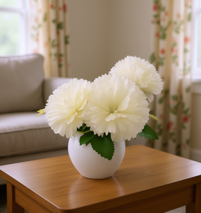 Bouquet di Fiori Artificiali in Seta Realistici per Decorazione Casa, Composizione Classica di Fiori Rosa Fatti a Mano per Matrimoni e Interni - Product Image 2