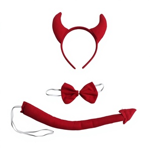 Bandeau de performance de mascarade pour <span class=keywords><strong>femme</strong></span>, accessoire de costume mignon en peluche, décorations de fête <span class=keywords><strong>Joker</strong></span>, Clown, Fou pour Halloween - Product Image 4
