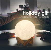 Projection Rechargeable Lampe LED Chambre Lumières Moderne Télécommande Étiquette Bleue Table De Chevet 3d Visuel Aurora Lune Étoile 5V 36